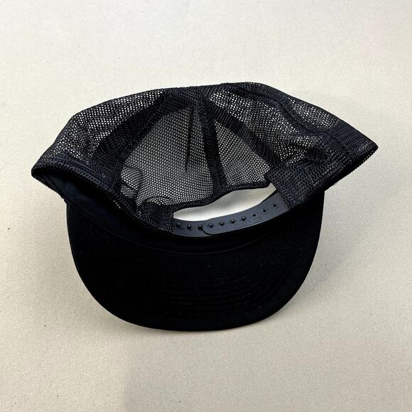 Vintage Boy Scouts Of America Hat Cap Snapback Trucker Black Troop 137 Pacifica - Picture 4 of 6